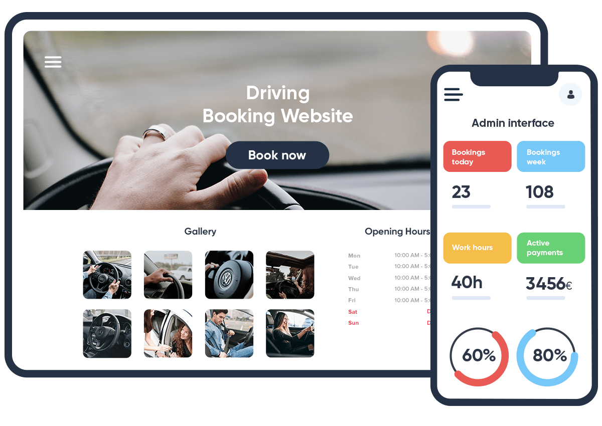 Mockup site pages