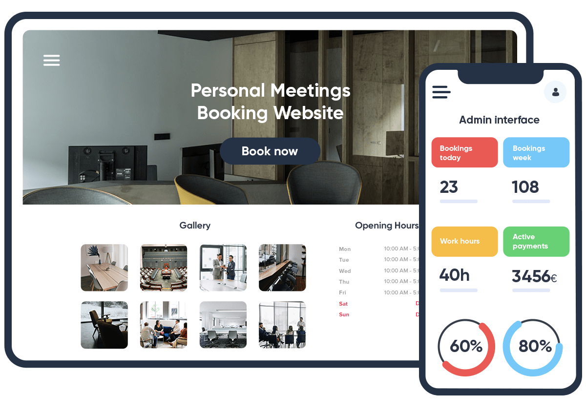 Mockup site pages